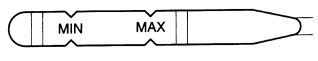 Проверка уровня рабочей жидкости в автоматической коробке передач при работающем двигателе. Разница между отметками «М1М» и «МАХ» составляет 0,4 л