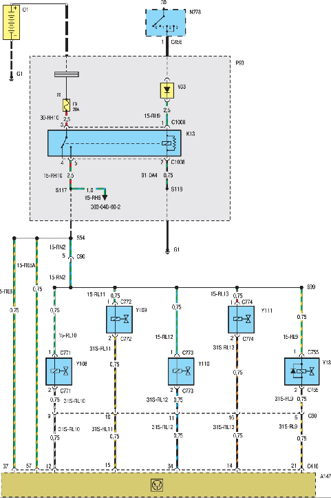 Схема топливной системы двигателя Zetec-E