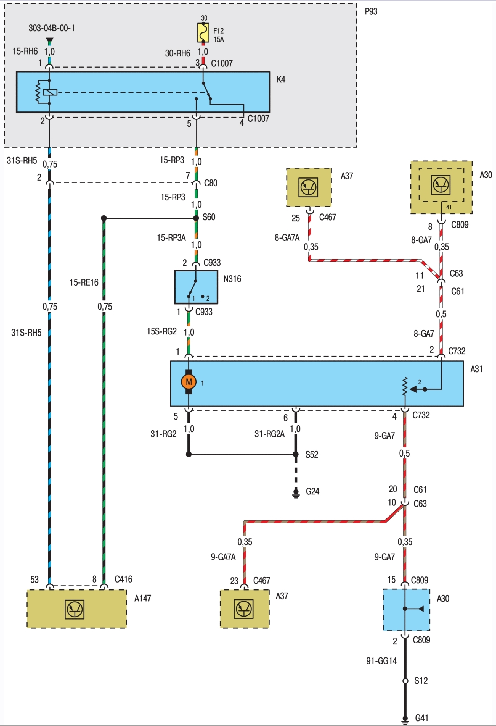 Схема топливной системы двигателя Zetec-E лист второй