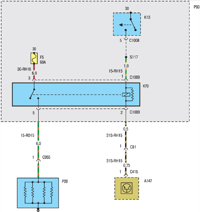 Схема системы зажигания двигателя Endura-DI
