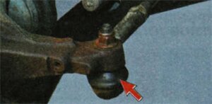 Проверьте состояние защитных чехлов наконечников рулевых тяг